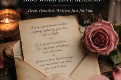 Selling: 3000 WORD LOVE READING- 3 AVAILABLE
