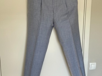 Selling with online payment: [EU][NO US TAX] NWT Cavour light blue herringbone trousers, w34
