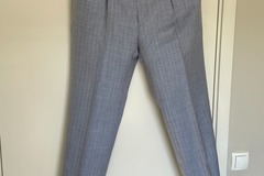 Selling with online payment: [EU][NO US TAX] NWT Cavour light blue herringbone trousers, w34