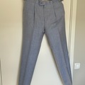 Selling with online payment: [EU][NO US TAX] NWT Cavour light blue herringbone trousers, w34