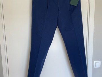Selling with online payment: [EU][NO US TAX] NWT Cavour mid blue cotton trousers, size w34
