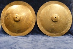 Selling with online payment: Matching pair of 16" Japanese antique cymbals