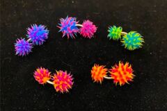 Bulk Lots: 100 pcs--Belly Charms--Asst. Fuzzy Balls Jewelry--$0.99 pcs!