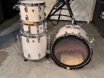 Selling with online payment: LUDWIG WHITE PERL MAPLE SET