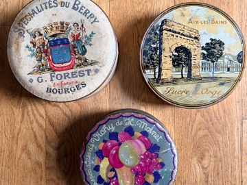 Vente: 3 boites anciennes confiserie
