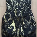 Vente: ROBE BUSTIER NOIRE ET OR