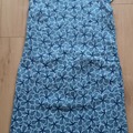 Vente: ROBE BLEU VERTE FILS DORES