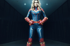 Selling with online payment: Cosplay inspired by Avengers Carol Danvers Marvel Captain Armor S