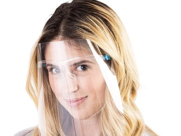 Bulk Lots: 57pcs Reusable Safety Face Shields 
