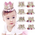 Bulk Lots: 30pcs Infant Baby Birthday Party Shiny Sequins Crown Headband