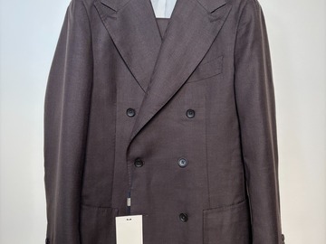 Selling with online payment: [EU][NO US TAX] NWT Suitsupply dark brown herringbone suit, 36R