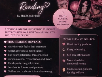Selling: Love Alignment Reading plus powerful advice ✨ within 2 hours 