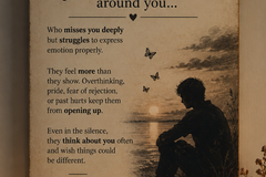 Selling: Who misses you but struggles to express it reading 