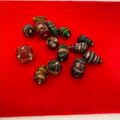 Bulk Lots: 7 lbs--Glass Indian Beads with Gold Foil--$14.99 lbs (Jewelry)