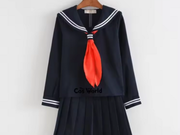 Selling with online payment: Hell Girl Jigoku Shoujo Black Sailor Uniform Seifuku Long Sleeve