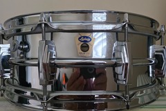 Selling with online payment: Ludwig Transition Badge,Chrome Over Brass 5x14 