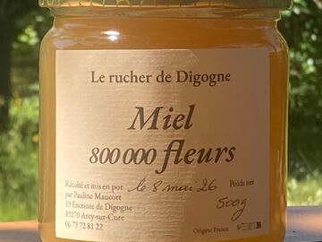 Les miels : Miel 800 000 fleurs - aux portes du Morvan