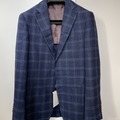 Selling with online payment: [EU][NO US TAX] NWT Suitsupply navy checked summer jacket, 38R