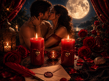 Selling:   Triple Deal – Full Moon Candle Spell, Reading & Erotic Letter