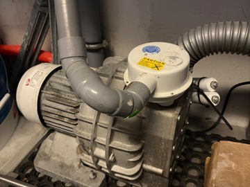 Gebruikte apparatuur: Cattani afzuigmotor 