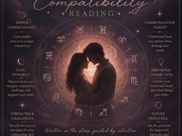 Selling: ASTROLOGY COMPATIBILITY READING- 3 AVAILABLE