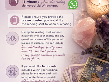 Selling: Psychic video reading - any area 20 mins 