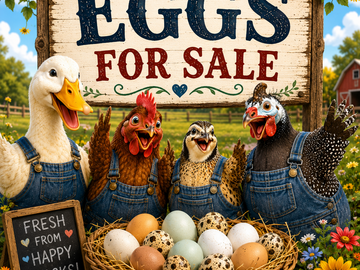 Selling with In-person Payment: Farm Fresh Eggs 