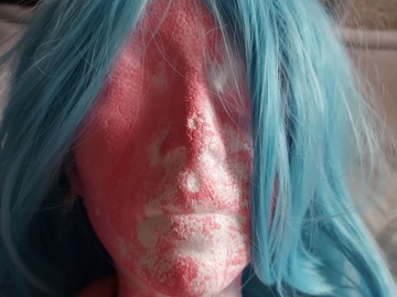 Selling with online payment: Wavy Light Blue Wig