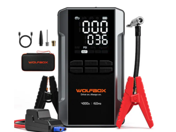 Bulk Lots: WOLFBOX - 4000A Jump Starter with 160PSI Air Compressor. 556 Unit