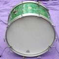 Selling with online payment: Rare VESPE combo 22" bass drum in green diamond pearl