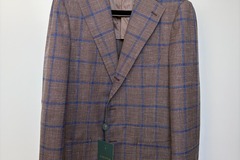 Selling with online payment: [EU][NO US TAX] NWT Cavour brown overcheck summer jacket, 38R