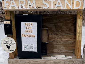 Selling with In-person Payment: Farm Fresh Eggs and more farm stand