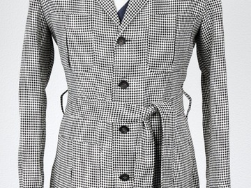 Selling with online payment: [EU][NO US TAX] NWT Suitsupply grey houndstooth safari jacket, 36