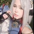 Selling with online payment: Shenhe genshin impact doki doki SR cosplay + wig