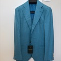 Selling with online payment: [EU][NO US TAX] NWT Cavour aqua blue wool silk jacket, size 38R