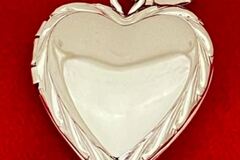 Bulk Lots: 16 pcs--Genuine Sterling Silver Heart Locket Jewelry--$8.00 each!