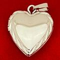 Bulk Lots: 16 pcs--Genuine Sterling Silver Heart Locket Jewelry--$8.00 each!