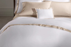 Bulk Lots: 6 pc Ralph Lauren Organic Sateen Border King Duvet Cover Sand