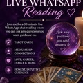 Selling: Any area - whatapp live 30 min chat 