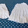 Vente: Jupe blanche et jupon blanc - Taille unique