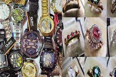 Bulk Lots: 100pcs Mixed Fashion Jewelry Watches and Accessories