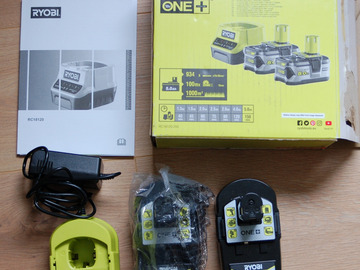 À vendre: RYOBI Pack 2 batteries One+ 5.0Ah 1 chargeur rapide