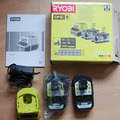 À vendre: RYOBI Pack 2 batteries One+ 5.0Ah 1 chargeur rapide