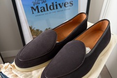 Selling with online payment: [EU][NO US TAX] New Suitsupply dark brown suede loafers, US9\UK8