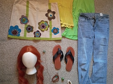 Selling with online payment: Layla Sky High Costume+Wig+Shoes [M]