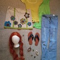 Selling with online payment: Layla Sky High Costume+Wig+Shoes [M]