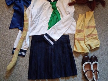 Selling with online payment: Puchiko Di Gi Charat Costume+Wig+Shoes [M]