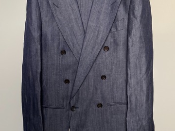 Selling with online payment: [EU][NO US TAX] NWT Suitsupply denim herringbone db suit, 38R