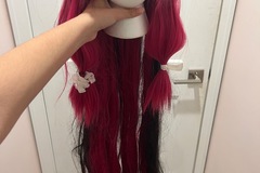 Selling with online payment: Columbina Wig + Handmade Headpiece + Eye Mask