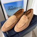 Selling with online payment: New Suitsupply light brown unlined suede loafers, US10\UK9